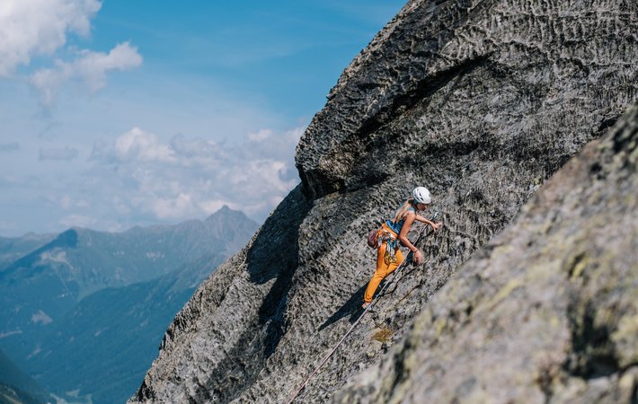 New alpine climbing routes on the Ballunspitze: